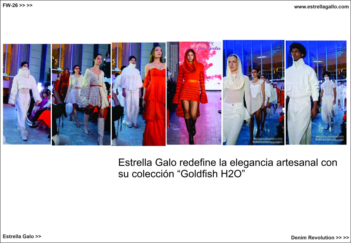 #estrellagallo #estrellagalloenlaAlianzadeDiseñadores #GoldfishH2O #BoutiqueModaPerú #AlianzadeDiseñadores2026 #modaperuana